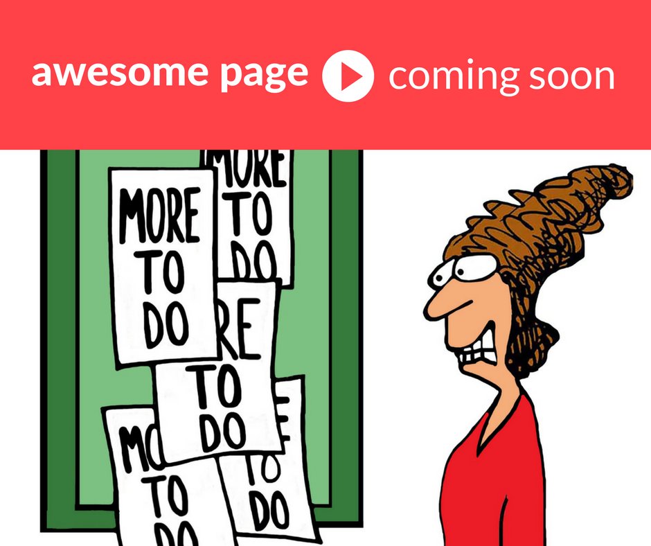 Awesome Page coming soon page placeholder